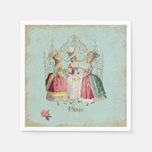 Marie Antoinette Three Dames in Waiting Servetten