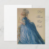 Marie Antoinette ~ Uitnodiging (Voorkant / Achterkant)