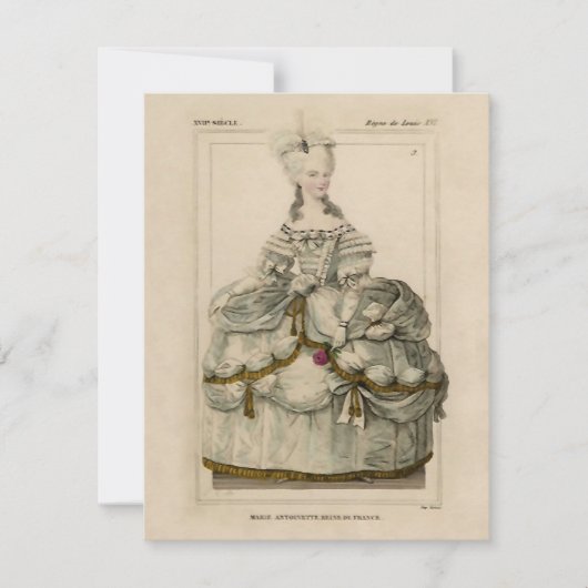 Marie Antoinette ~ Uitnodigingen (Voorkant)
