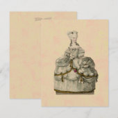 Marie Antoinette ~ Uitnodigingen (Voorkant / Achterkant)