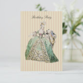 Marie Antoinette ~  Uitnodigingen / RSVP #16 (Staand voorkant)