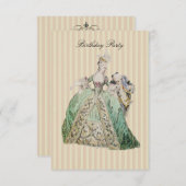 Marie Antoinette ~  Uitnodigingen / RSVP #16 (Voorkant / Achterkant)