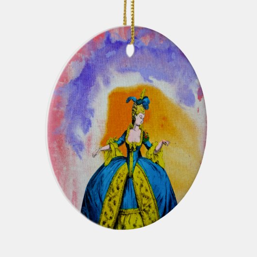 Marie Antoinette van Michael Moffa Keramisch Ornament (Rechts)