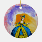 Marie Antoinette van Michael Moffa Keramisch Ornament (Achterkant)