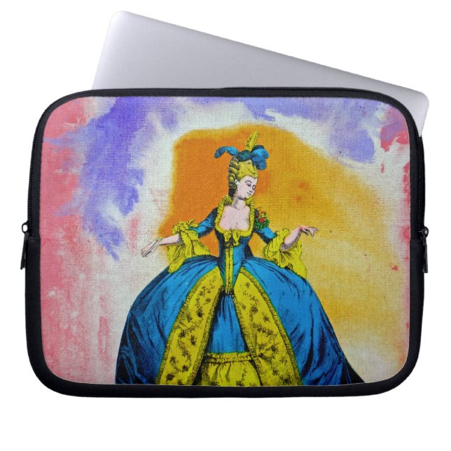 Marie Antoinette van Michael Moffa Laptop Sleeve (Voorkant)