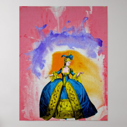 Marie Antoinette van Michael Moffa Poster (Voorkant)