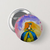Marie Antoinette van Michael Moffa Ronde Button 5,7 Cm (Voorkant /achterkant)