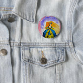 Marie Antoinette van Michael Moffa Ronde Button 5,7 Cm (In situ)