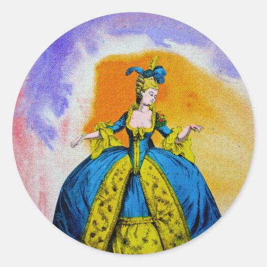 Marie Antoinette van Michael Moffa Ronde Sticker (Voorkant)
