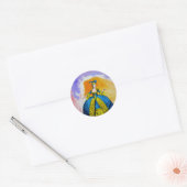 Marie Antoinette van Michael Moffa Ronde Sticker (Envelop)