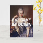 Marie Antoinette Verjaardag Kaart (Gele Bloem)