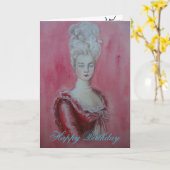 Marie Antoinette - verjaardagskaart Kaart (Gele Bloem)