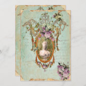 Marie Antoinette Versailles Ancient Gardens 5 x 7 Kaart (Voorkant / Achterkant)