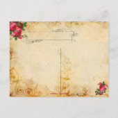 Marie Antoinette Versailles Ball Briefkaarten (Achterkant)