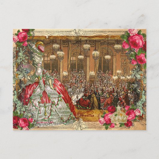 Marie Antoinette Versailles Ball Briefkaarten (Voorkant)