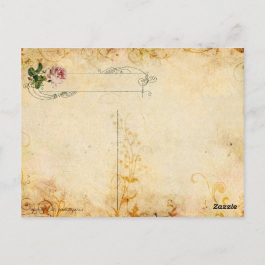 Marie Antoinette Versailles Ball Briefkaarten (Achterkant)