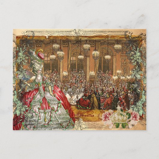 Marie Antoinette Versailles Ball Briefkaarten (Voorkant)