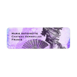 Marie Antoinette & Versailles Castle in Paars Etiket