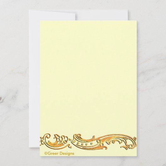 Marie Antoinette Versailles Kersttea Party Kaart (Achterkant)