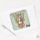Marie Antoinette Versailles Oude Tuinen Vierkante Sticker (Envelop)