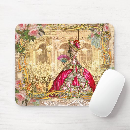 Marie Antoinette Versailles Party Pink Muismat (Met muis)