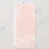 Marie Antoinette Versailles Party Pink Uitnodiging (Achterkant)