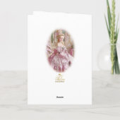 Marie Antoinette Versailles Pink Christmas Card  (Achterkant)