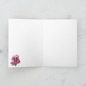 Marie Antoinette Versailles Pink Christmas Card  (Binnen)