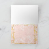 Marie Antoinette Versailles Pink Party-kaarten Kaart (Binnen)