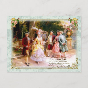 Marie Antoinette Versailles Tuin Briefkaart
