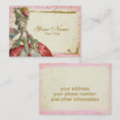 Marie Antoinette Versailles visitekaartje (Voorkant / Achterkant)