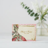 Marie Antoinette Versailles visitekaartje (Staand voorkant)