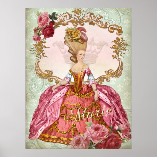 Marie Antoinette Verseilles Queen Print (Voorkant)