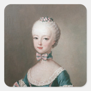 Marie Antoinette Vierkante Sticker
