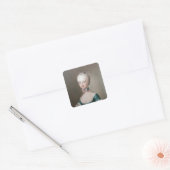Marie Antoinette Vierkante Sticker (Envelop)