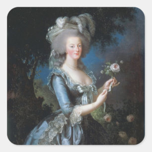 Marie Antoinette Vierkante Sticker