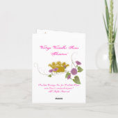 Marie Antoinette Vintage Versailles Notitiekaartje (Achterkant)