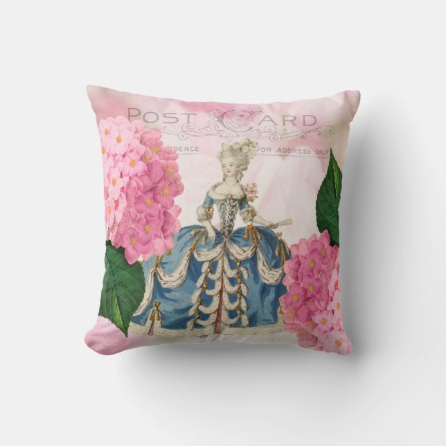 Marie Antoinette Vintage Worpillow Kussen (Voorkant)