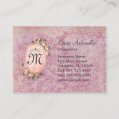 Marie Antoinette ~ Visitekaartje (Achterkant)