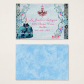 Marie Antoinette visitekaartjes (Voorkant /achterkant)