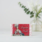 Marie Antoinette Visitekaartjes met kerstcadeaus (Staand voorkant)