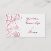 Marie Antoinette Visitekaartjes met kerstcadeaus (Achterkant)