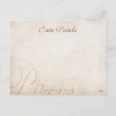 Marie Antoinette Vogel Rode Rozen Kerstkaart Feestdagenkaart (Achterkant)