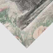 Marie Antoinette Waterverf Flowers Pair Decoupage Tissuepapier (Detail)