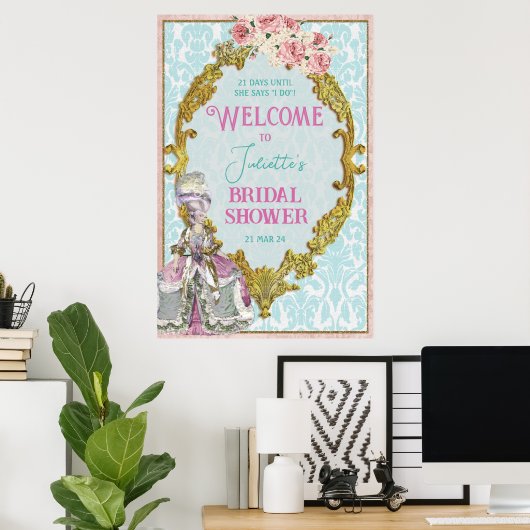 Marie Antoinette Welkomstbord Poster Board (Thuiskantoor)