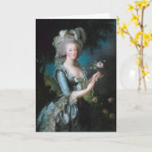 Marie Antoinette-Wenskaart Kaart (Gele Bloem)