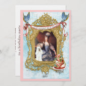 Marie Antoinette & White Poodle Kaart (Voorkant / Achterkant)