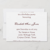 Marie Antoinette & White Poodle Kaart (Achterkant)