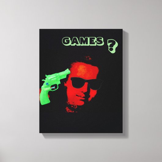 Marie Antoinette with sunglasses Marie-Antoinette Canvas Afdruk (Voorkant)