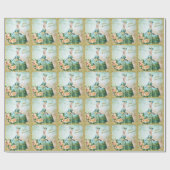 Marie Antoinette Wrapping Paper Emerald Garden Cadeaupapier (Vlak)